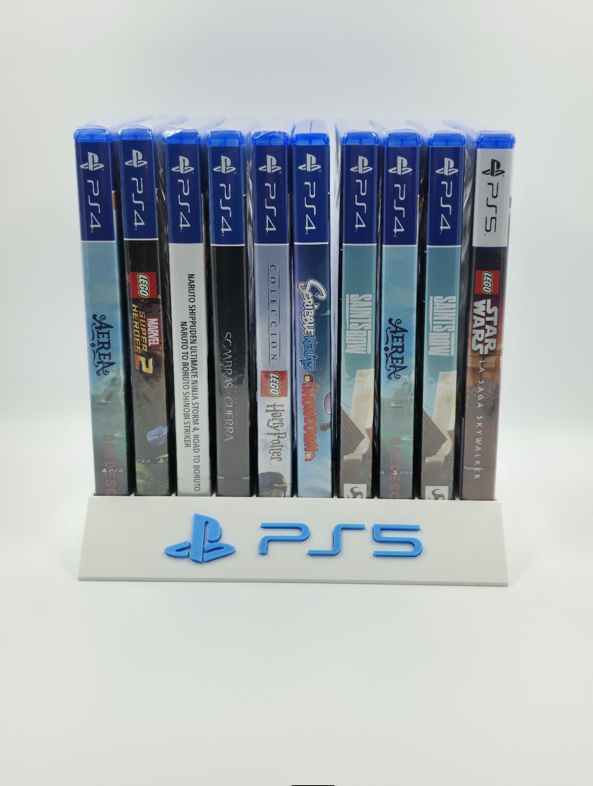 Expositor Stand Sony Playstation 5 PS5 8,10,12,14,15 Ranuras  hecho en 3D