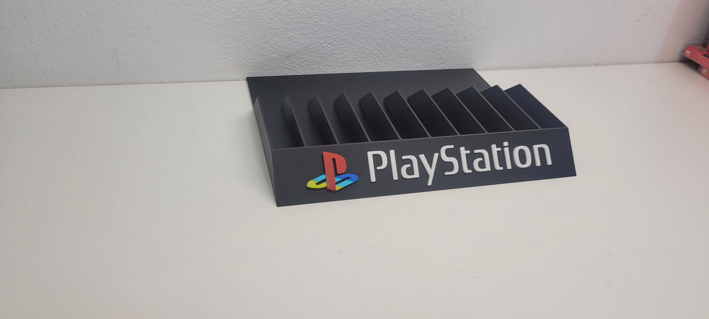 Expositor Juegos Sony PS1 PSX Logo multicolor