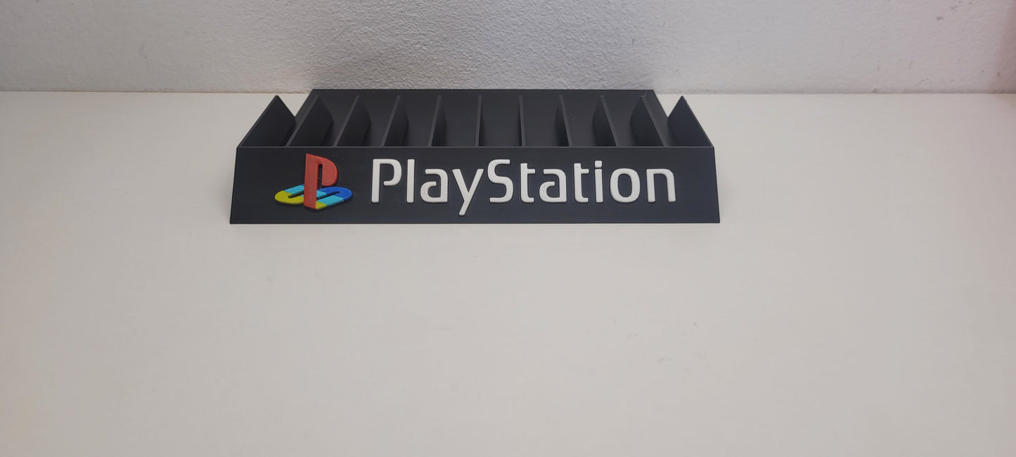 Expositor Juegos Sony PS1 PSX Logo multicolor