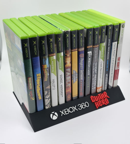Expositor Guitar hero xbox 360 10,12,14,15 Ranuras hecho en 3D