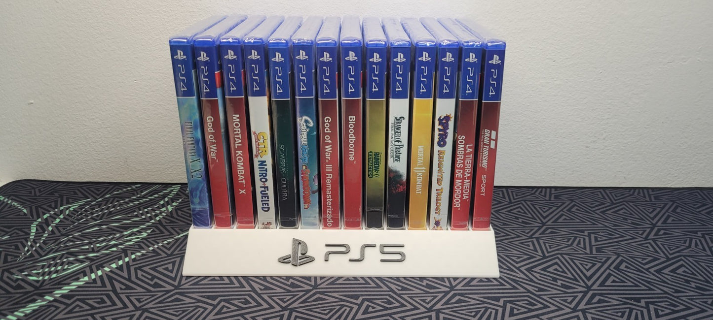 Expositor Stand Sony Playstation 5 PS5 8,10,12,14,15 Ranuras  hecho en 3D
