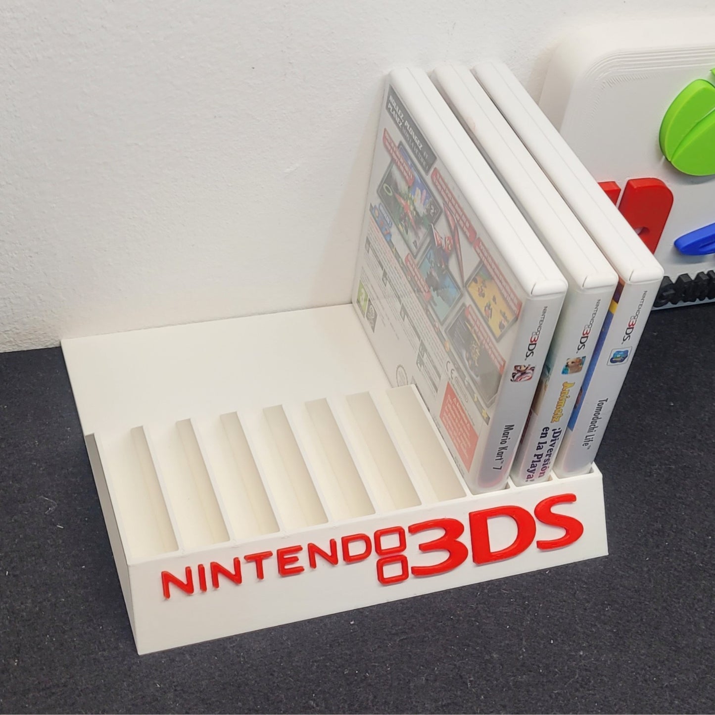 Expositor Stand 8,10,12,14 Ranuras juegos Nintendo 3DS hecho en 3D