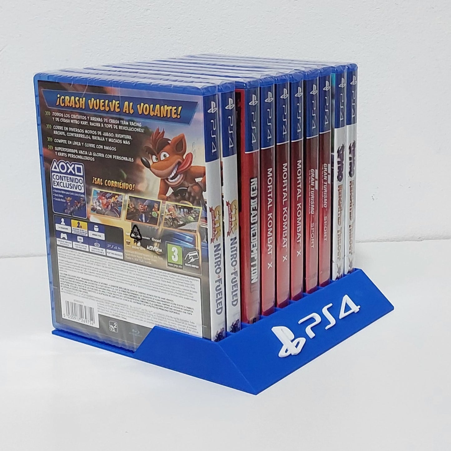 Expositor Stand Sony Playstation 4 PS4 8,10,12,14,15 Ranuras  hecho en 3D