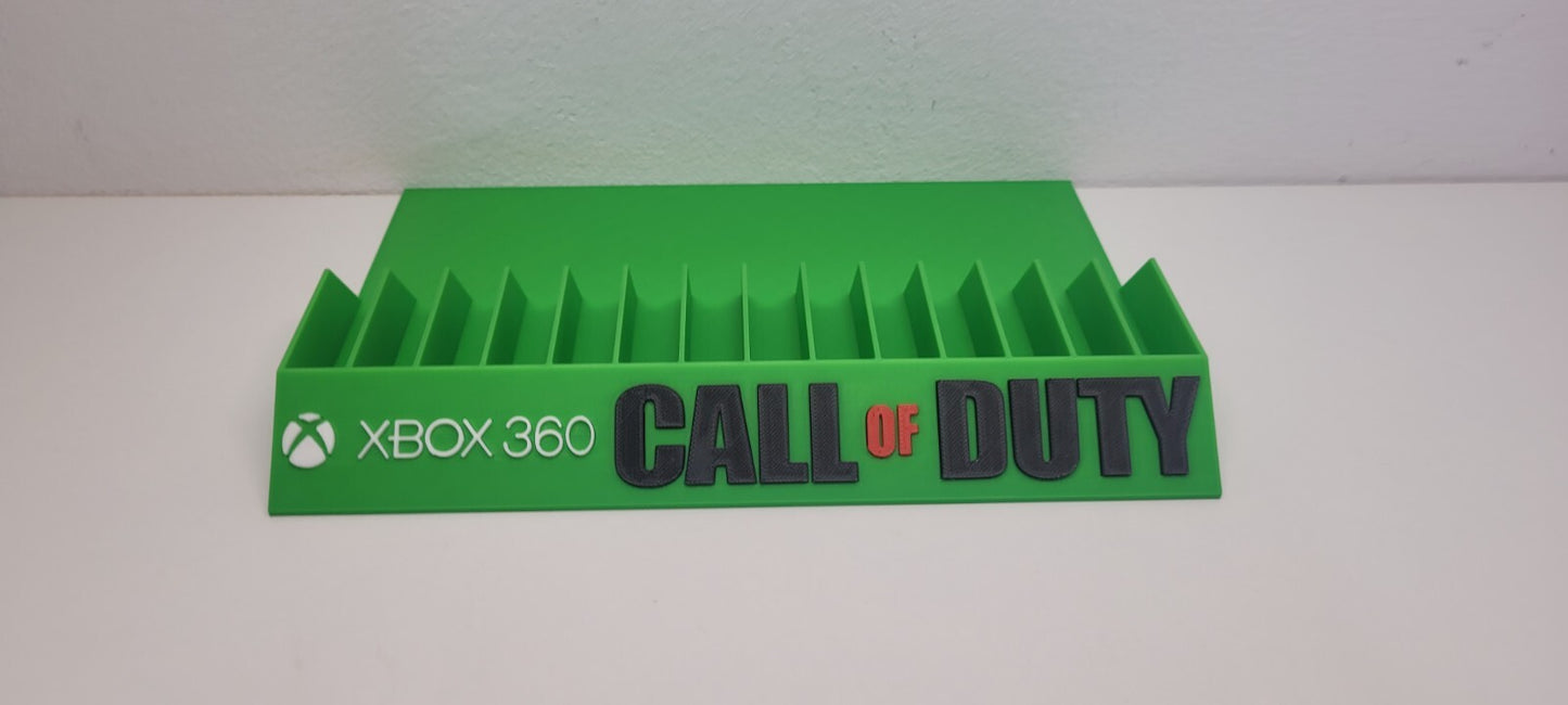 Expositor Stand Xbox 360 hecho en 3D logo Call of duty 14  Ranuras