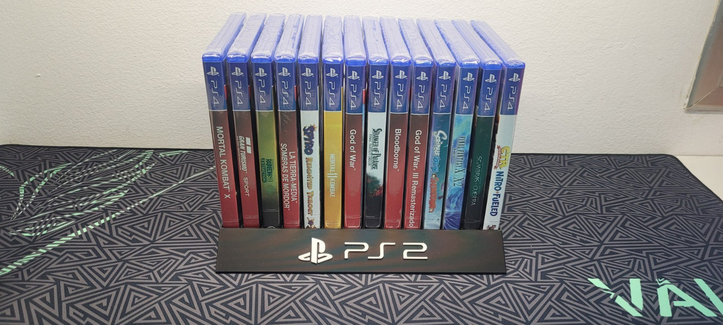 Expositor Stand Sony Playstation 2 PS2 8,10,12,14,15 Ranuras  hecho en 3D