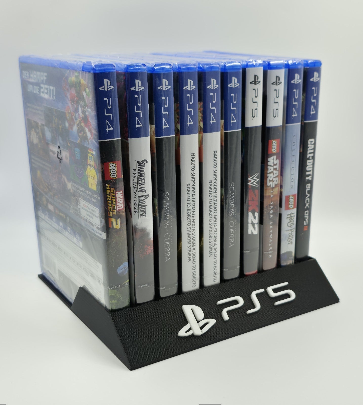 Expositor Stand Sony Playstation 5 PS5 8,10,12,14,15 Ranuras  hecho en 3D