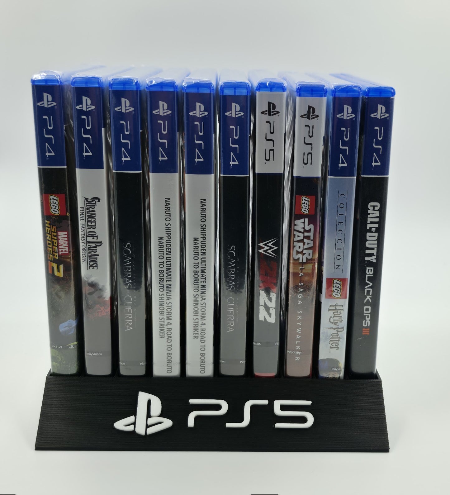 Expositor Stand Sony Playstation 5 PS5 8,10,12,14,15 Ranuras  hecho en 3D
