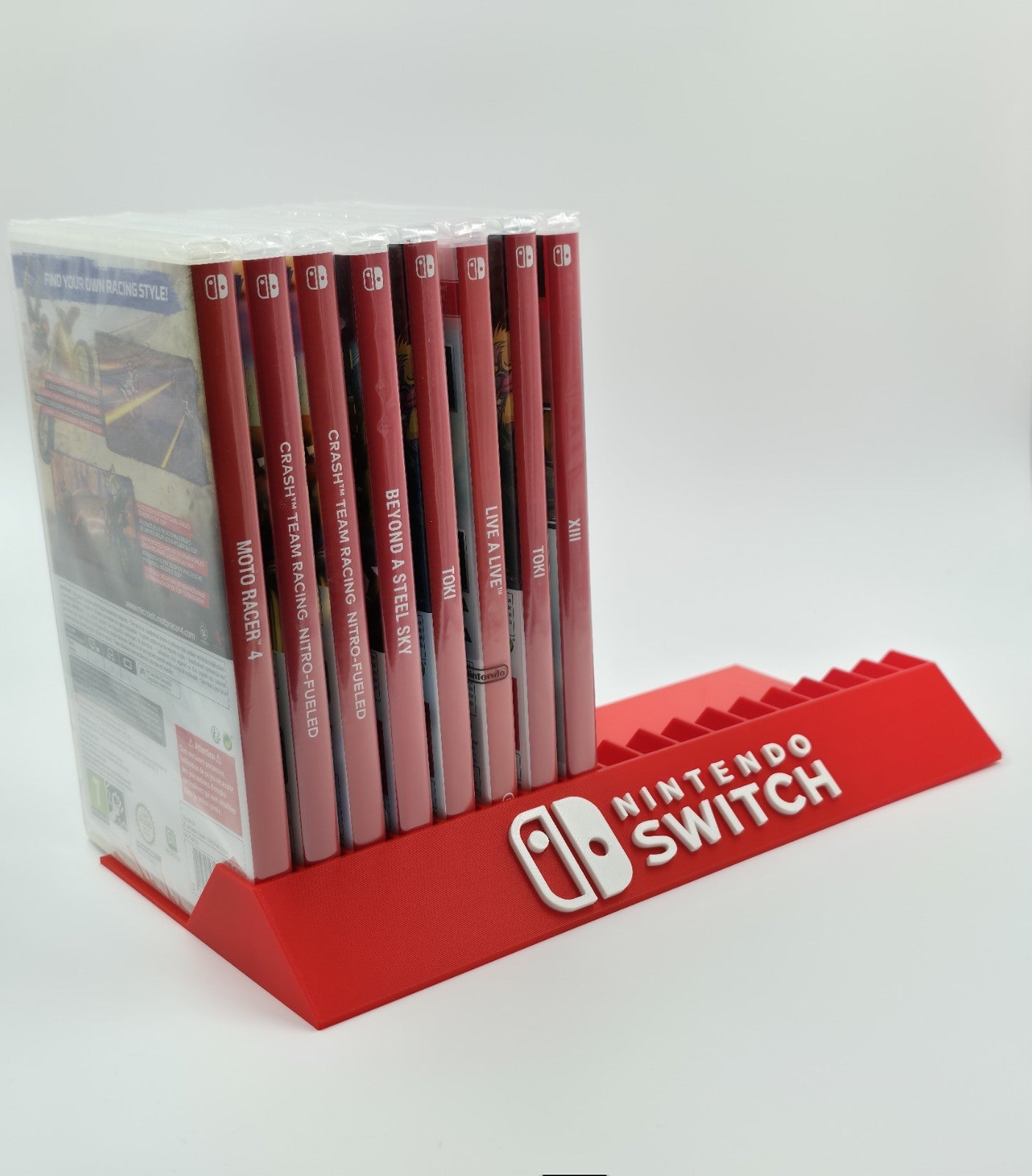 Expositor Stand Nintendo Switch 8,10,12,14,15,16,18 Ranuras  hecho en 3D