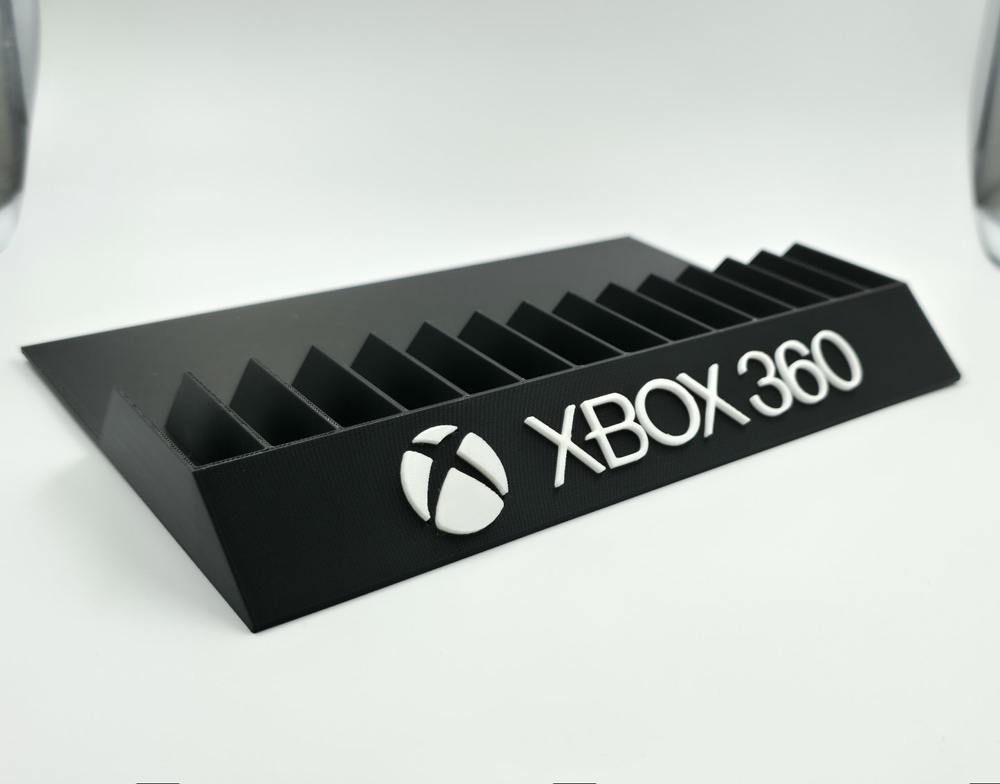 Expositor Stand 8,10,12,14,15 Ranuras juegos Xbox 360 hecho en 3D personalizado