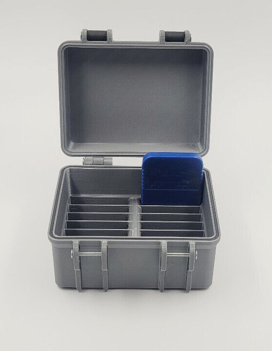 Caja almacenamiento mermory cards sony ps1 psx playstation hecho en 3D.