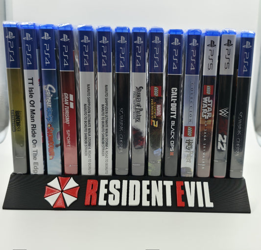 Expositor Resident Evil ps2,ps4,ps5 xbox 360, xbox, gc, wii, wii u 10,12,14,15 Ranuras