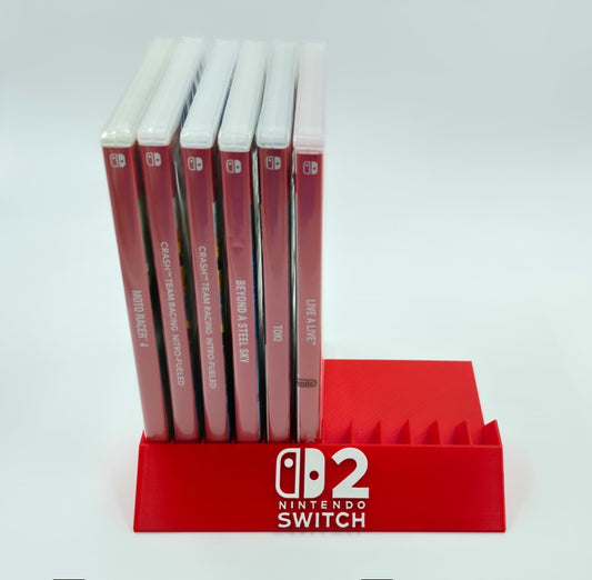 Expositor Stand Nintendo Switch 2 8,10,12,14,15,16,18 Ranuras  hecho en 3D