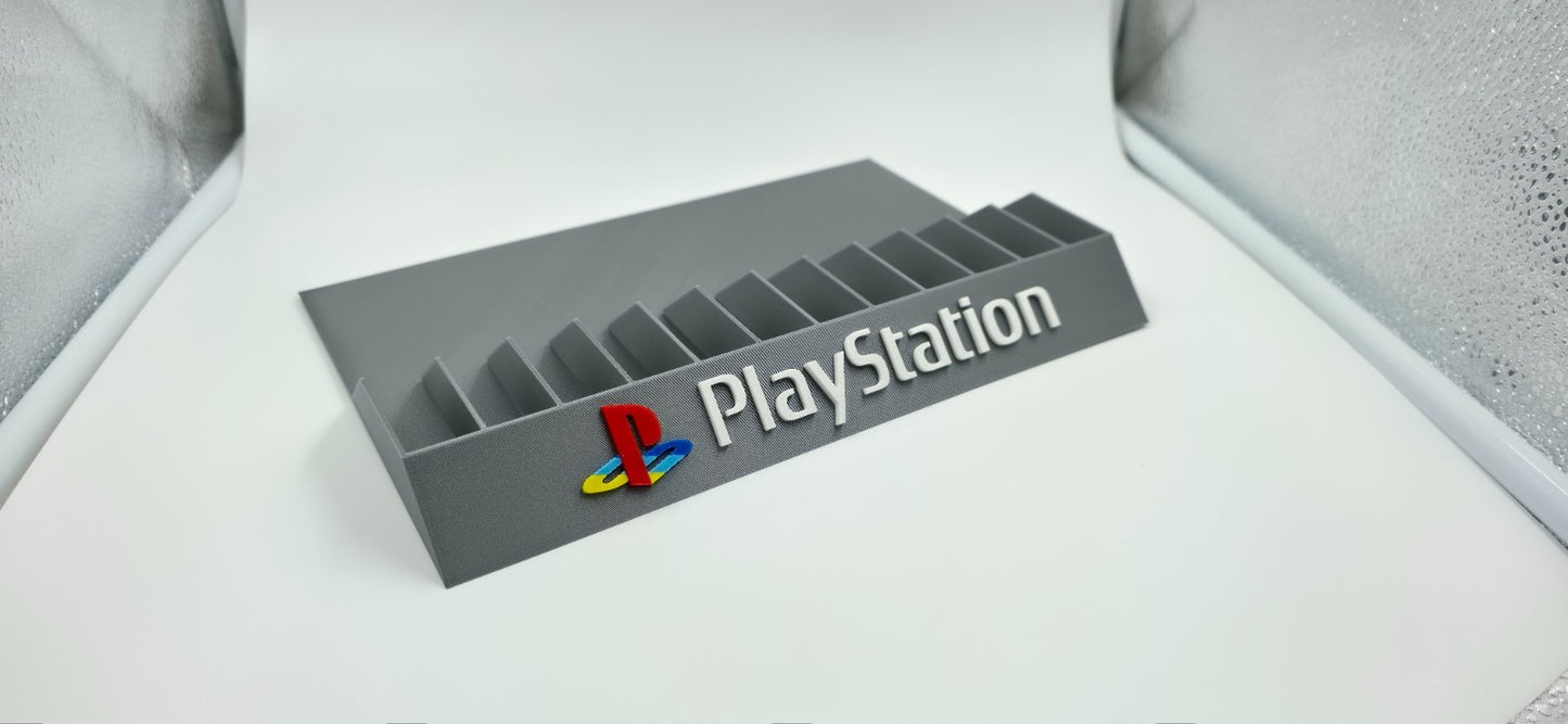 Expositor Stand Sony Playstation PS1 PSX PAL  8,10,12 Ranuras 3D