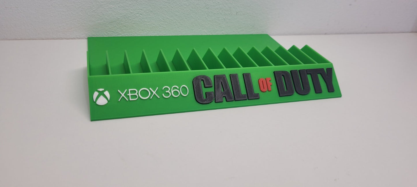 Expositor Stand Xbox 360 hecho en 3D logo Call of duty 14  Ranuras