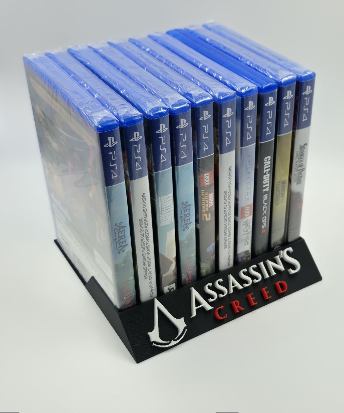 Expositor Assassins creed ps2,ps4,ps5 xbox 360, xbox, gc, wii, wii u 10,12,14,15 Ranuras