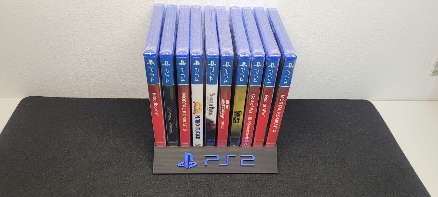 Expositor Stand Sony Playstation 2 PS2 8,10,12,14,15 Ranuras  hecho en 3D