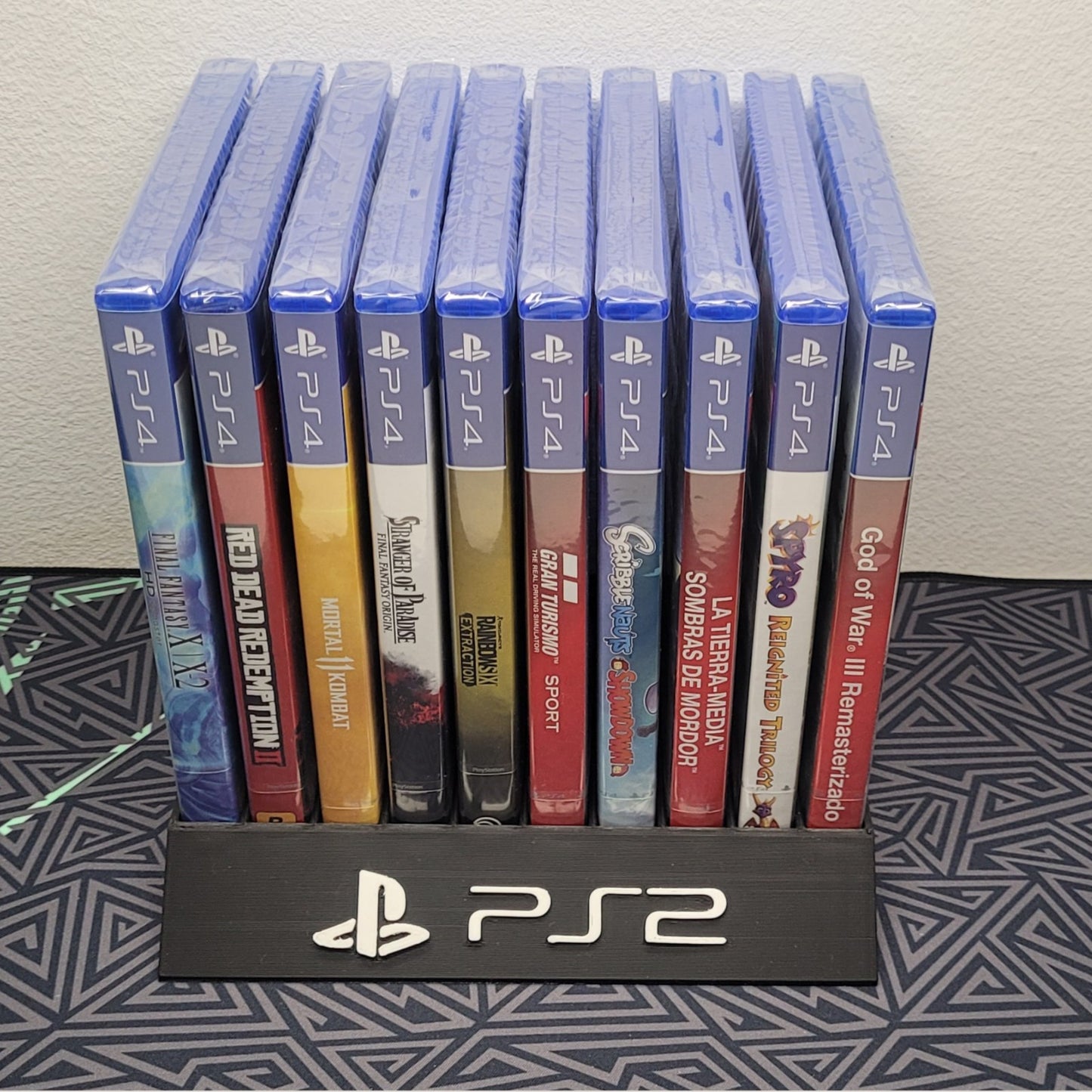 Expositor Stand Sony Playstation 2 PS2 8,10,12,14,15 Ranuras  hecho en 3D