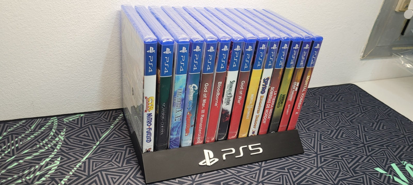 Expositor Stand Sony Playstation 5 PS5 8,10,12,14,15 Ranuras  hecho en 3D