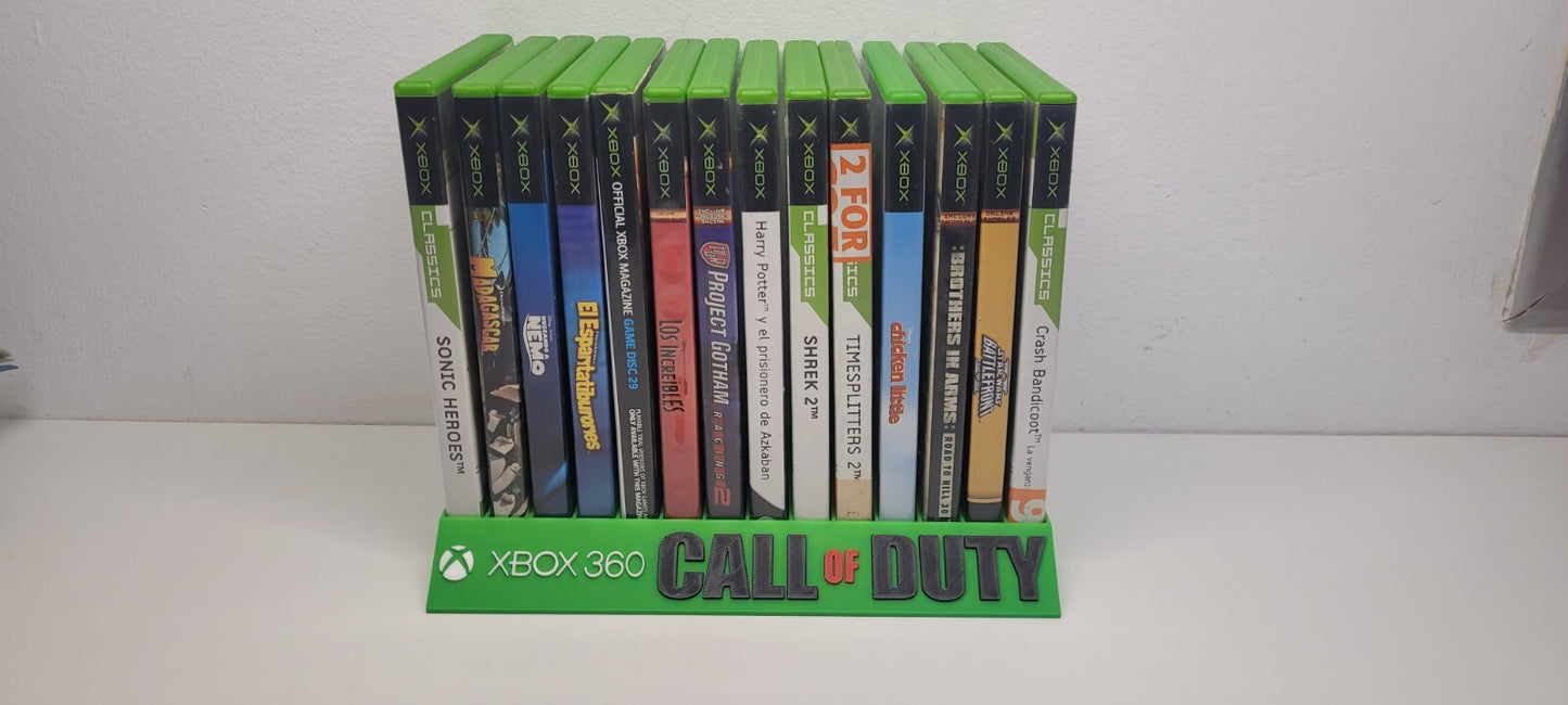 Expositor Stand Xbox 360 hecho en 3D logo Call of duty 14  Ranuras