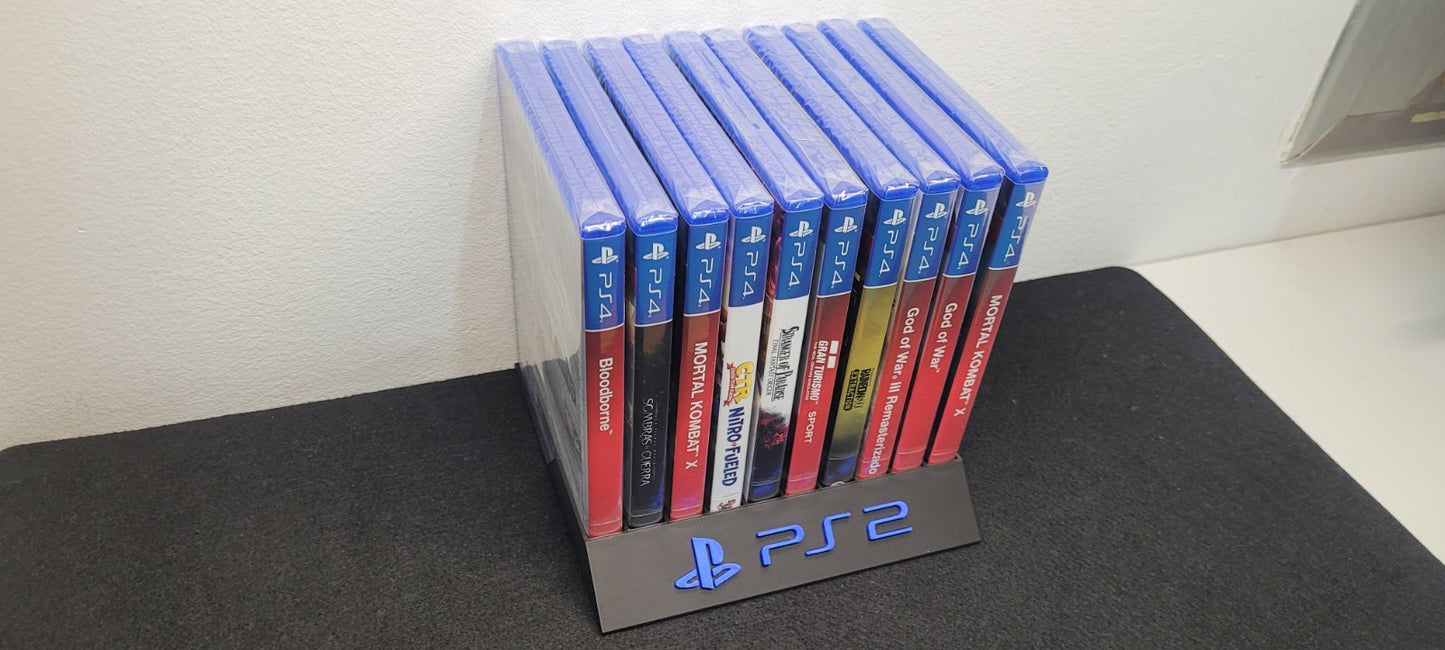 Expositor Stand Sony Playstation 2 PS2 8,10,12,14,15 Ranuras  hecho en 3D