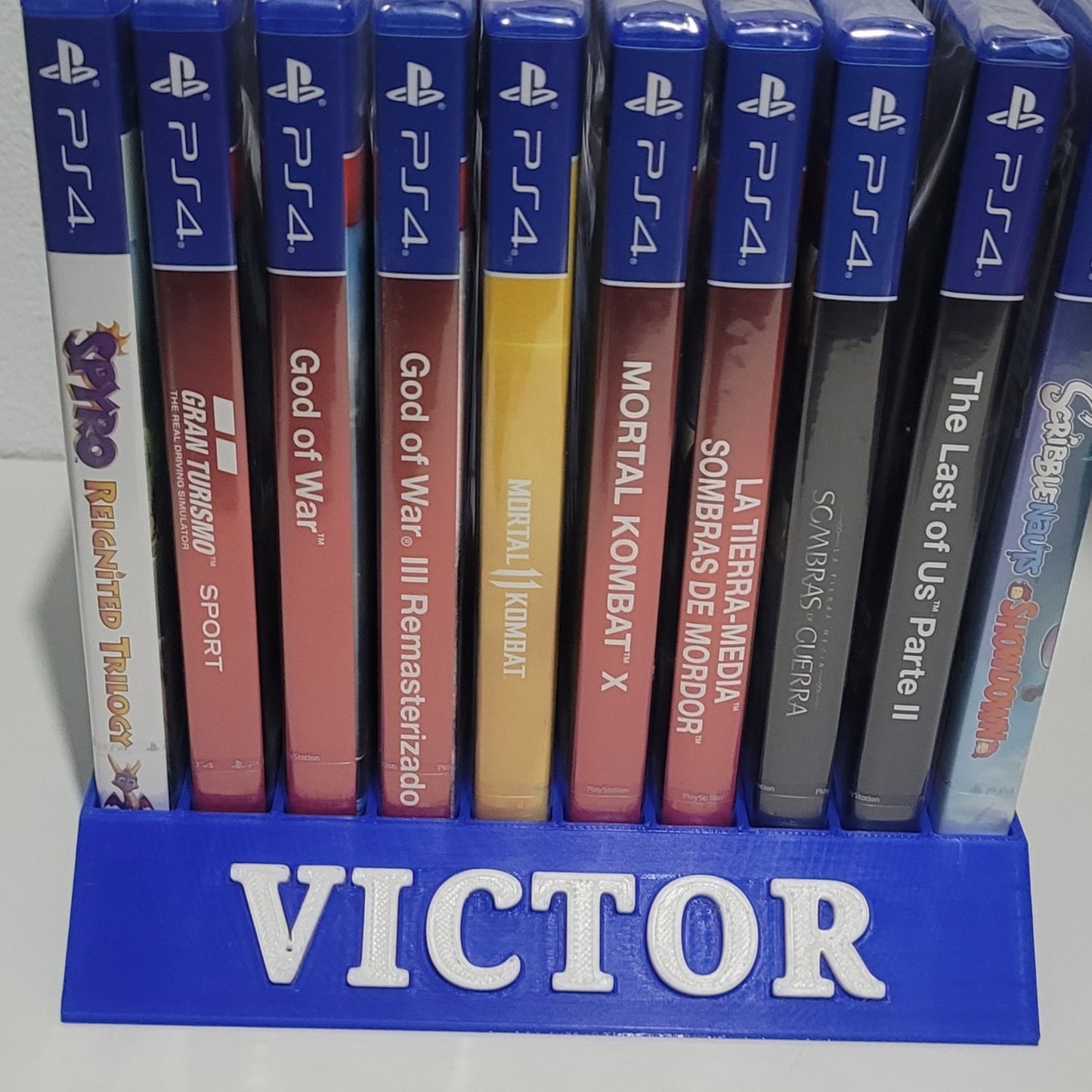 Expositor Stand Personalizado 8,10,12,14,15,16,18,20 Ranuras 3D ps2,ps4,ps5 xbox