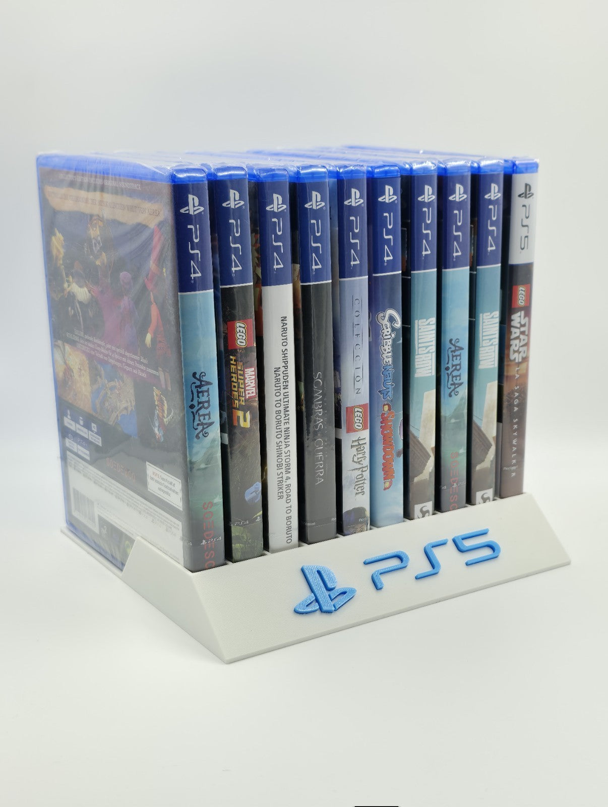 Expositor Stand Sony Playstation 5 PS5 8,10,12,14,15 Ranuras  hecho en 3D
