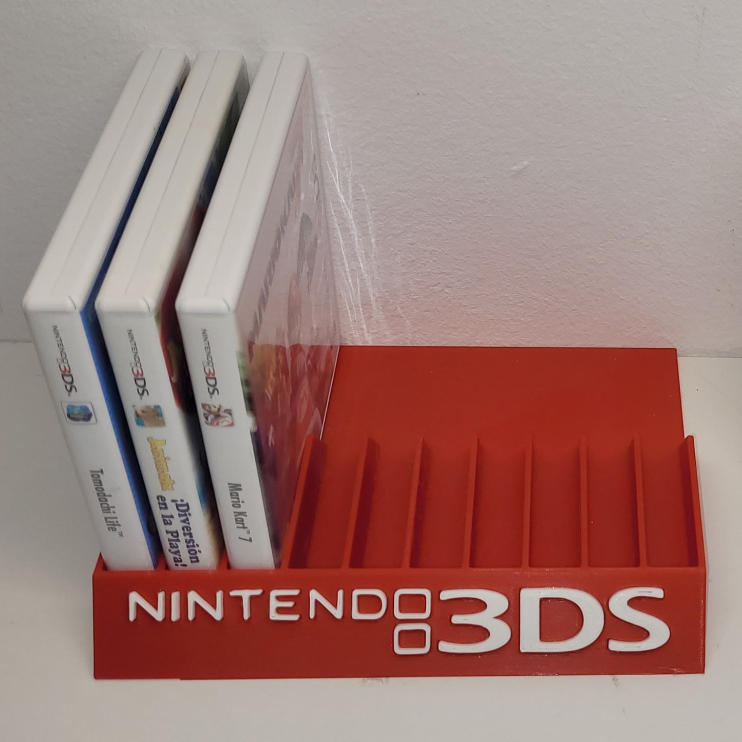 Expositor Stand 8,10,12,14 Ranuras juegos Nintendo 3DS hecho en 3D