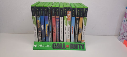 Expositor Stand Xbox 360 hecho en 3D logo Call of duty 14  Ranuras