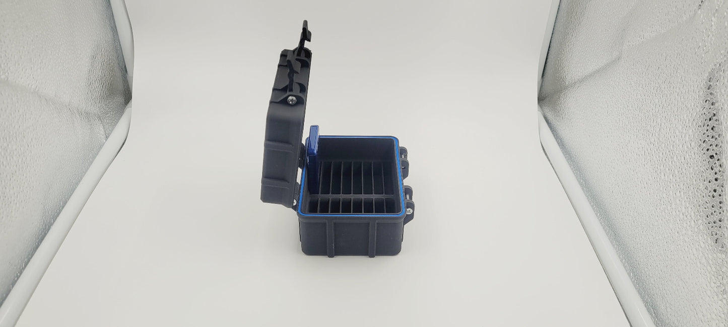 Caja almacenamiento mermory cards sony ps2 playstation 2 hecho en 3D.