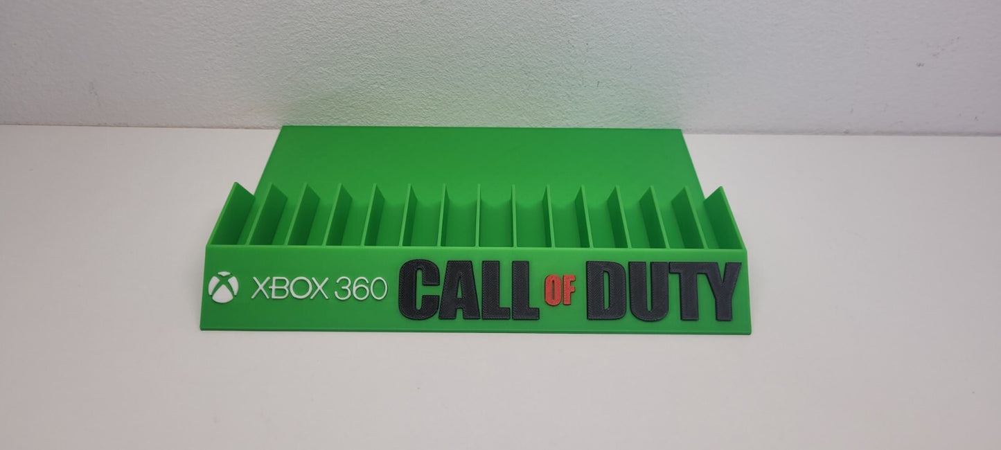 Expositor Stand Xbox 360 hecho en 3D logo Call of duty 14  Ranuras