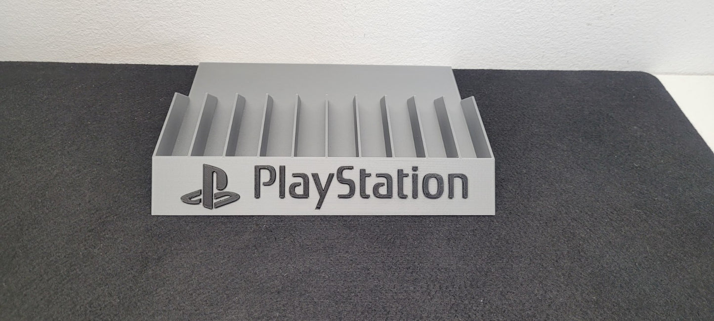 Expositor Stand 8,10,12 Ranuras juegos Sony PS1 Playstation 1 PSX hecho en 3D