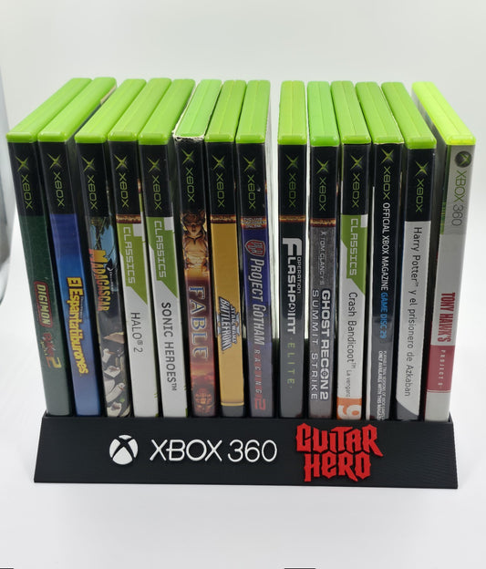 Expositor Guitar hero xbox 360 10,12,14,15 Ranuras hecho en 3D