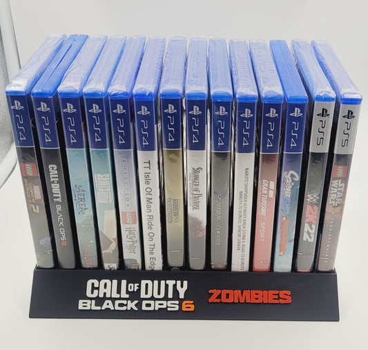 Expositor Call of duty black ops 6 zombie ps2,ps4,ps5 xbox 360 10,12,14,15 Ranuras