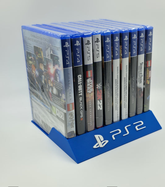 Expositor Stand Sony Playstation 2 PS2 8,10,12,14,15 Ranuras  hecho en 3D