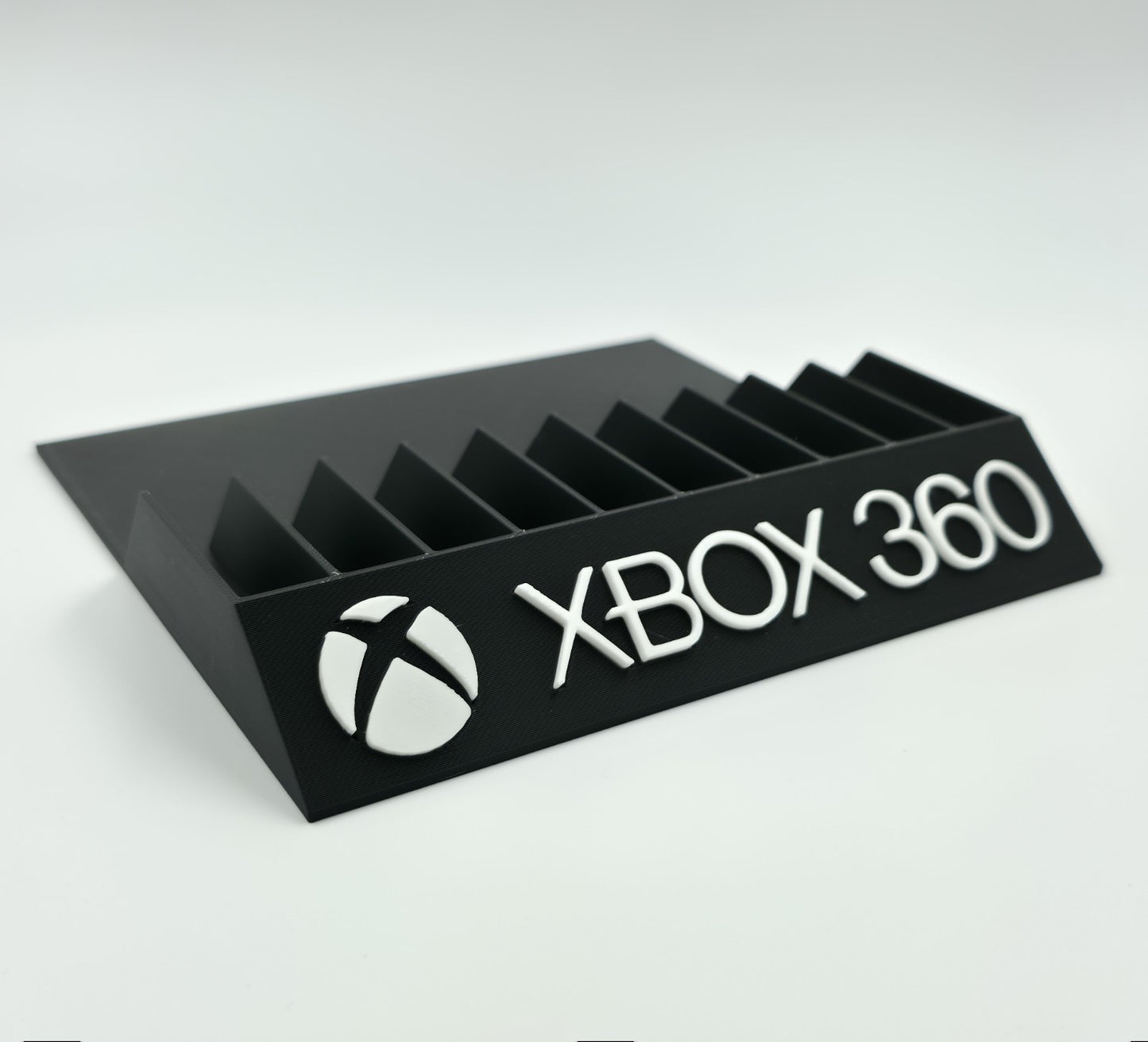 Expositor Stand 8,10,12,14,15 Ranuras juegos Xbox 360 hecho en 3D personalizado