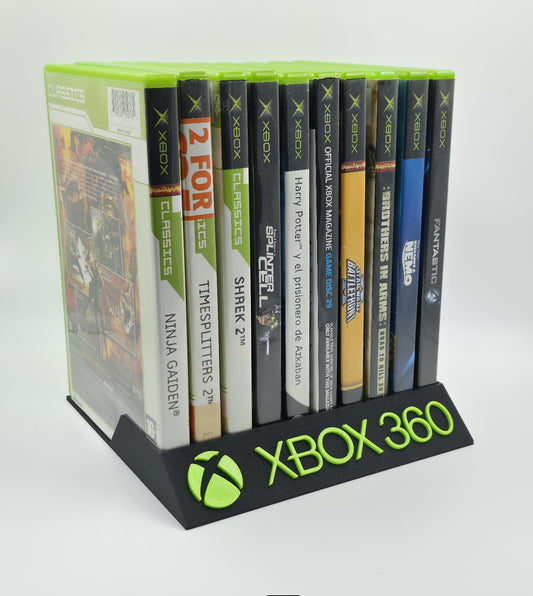 Expositor Stand 8,10,12,14,15 Ranuras juegos Xbox 360 hecho en 3D personalizado