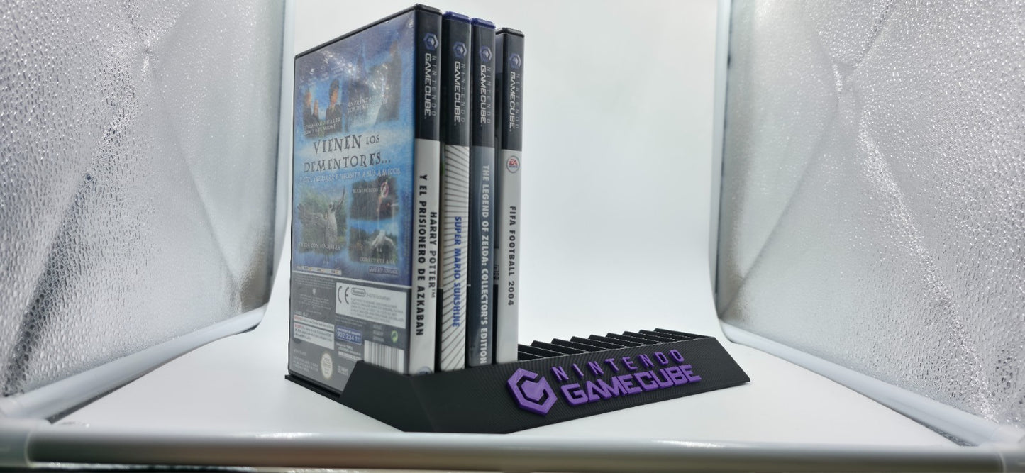 Expositor Stand 8,10,12,14,15 Ranuras juegos Nintendo Gamecube GC hecho en 3D