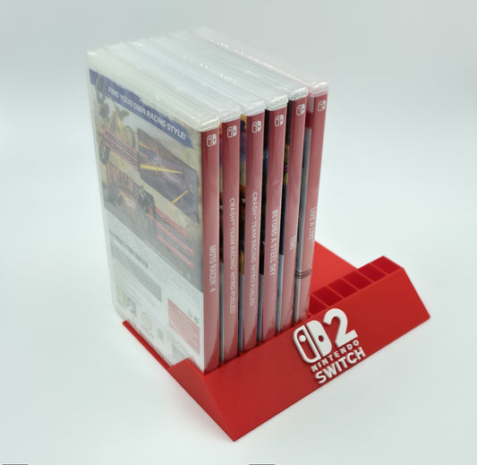 Expositor Stand Nintendo Switch 2 8,10,12,14,15,16,18 Ranuras  hecho en 3D