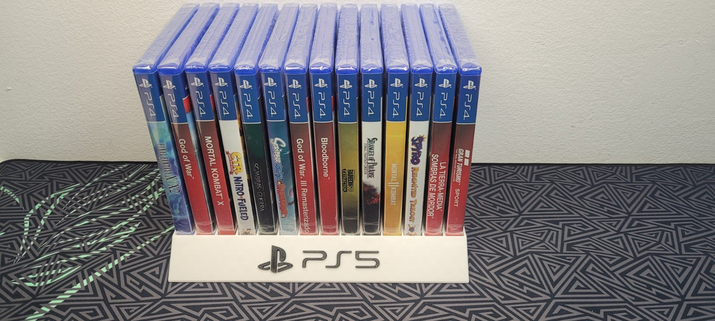 Expositor Stand Sony Playstation 5 PS5 8,10,12,14,15 Ranuras  hecho en 3D