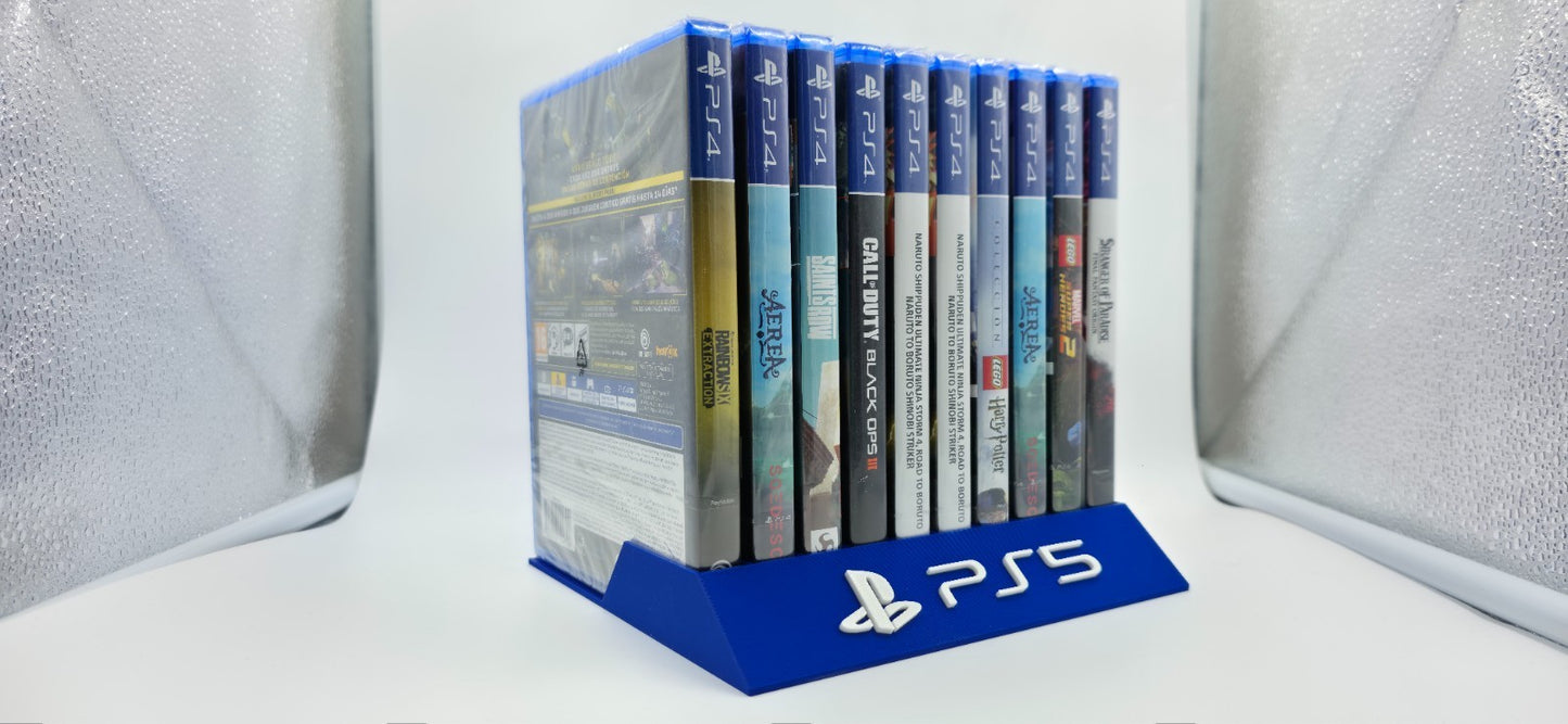 Expositor Stand Sony Playstation 5 PS5 8,10,12,14,15 Ranuras  hecho en 3D