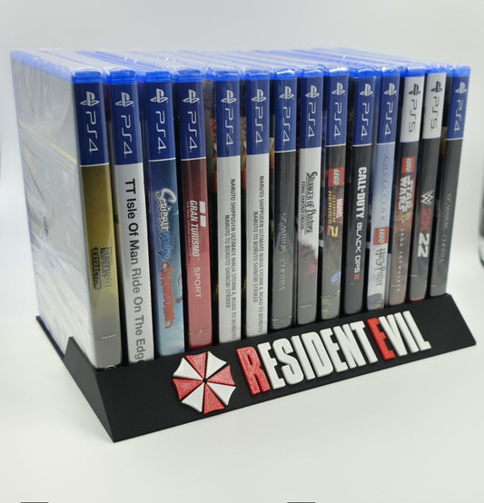 Expositor Resident Evil ps2,ps4,ps5 xbox 360, xbox, gc, wii, wii u 10,12,14,15 Ranuras
