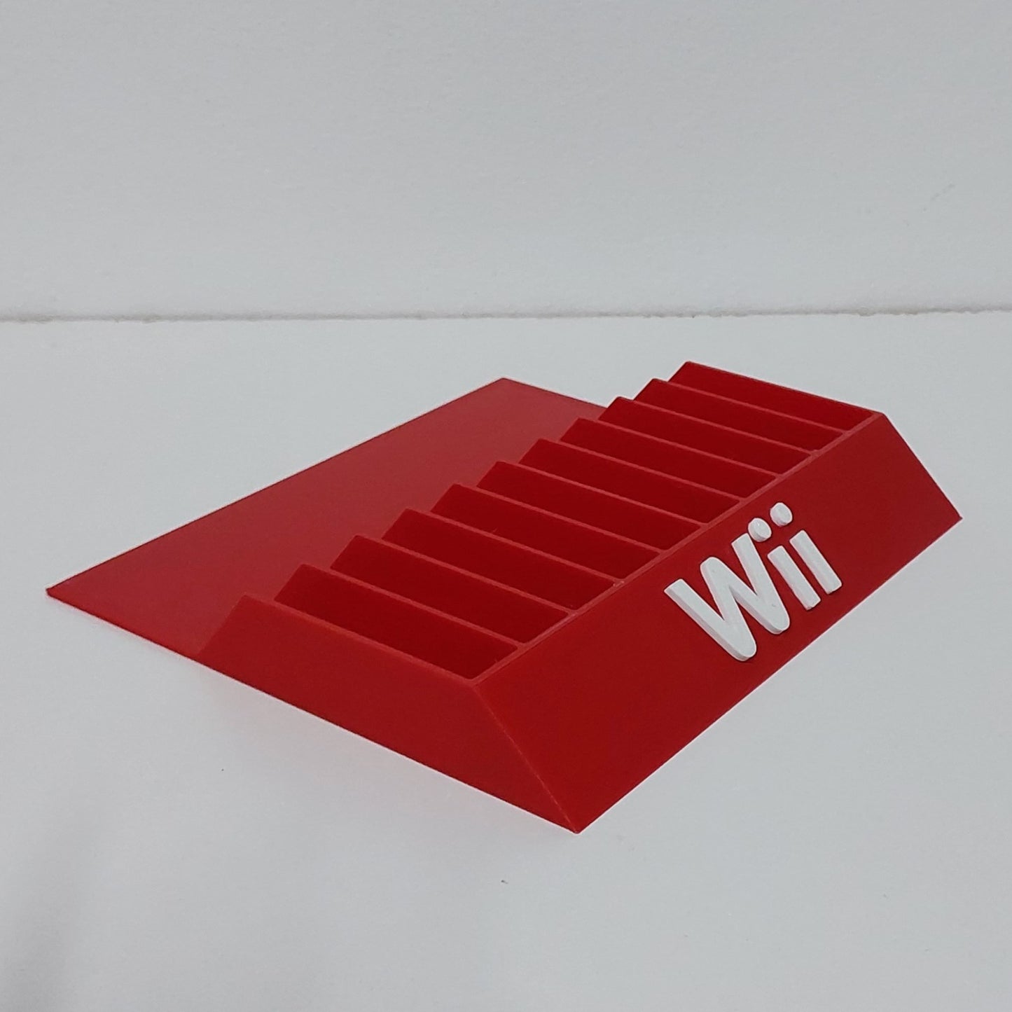 Expositor Stand 8,10,12,14,15 Ranuras juegos Nintendo WII hecho en 3D